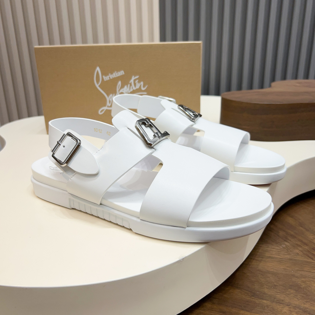 Christian Louboutin(CL) 크리스찬 루부탱 클래식 메탈 버클 샌들 슬리퍼 신발