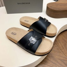 발렌시아가(Balenciaga) 버클 코르크 샌들 슬리퍼 신발