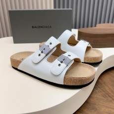 발렌시아가(Balenciaga) 버클 코르크 샌들 슬리퍼 신발