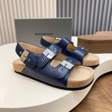 발렌시아가(Balenciaga) 버클 코르크 샌들 슬리퍼 신발