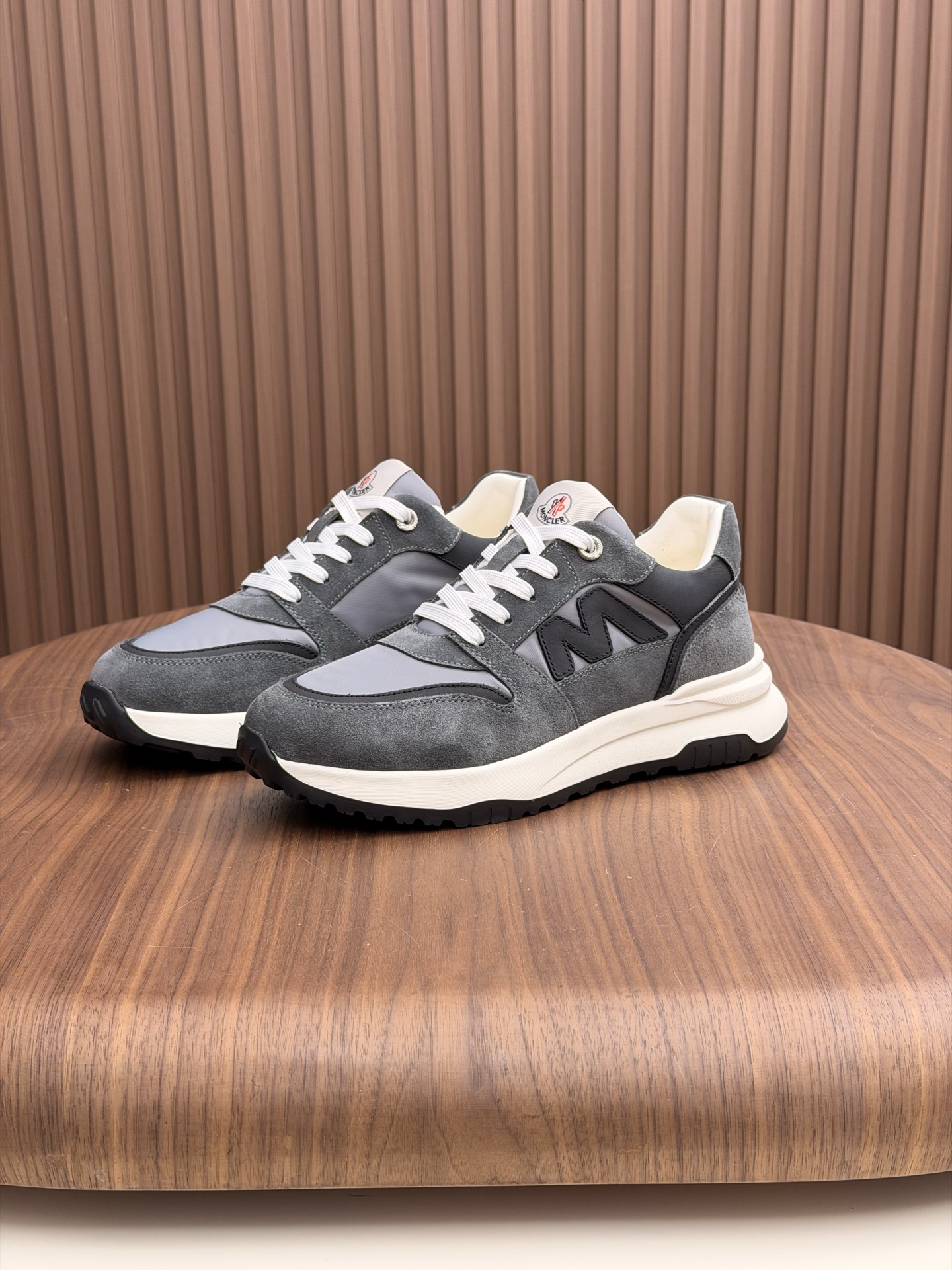 몽클레어 몽클레르(Moncler) 테크니컬 누벅 & 메쉬 믹스 스니커즈 신발