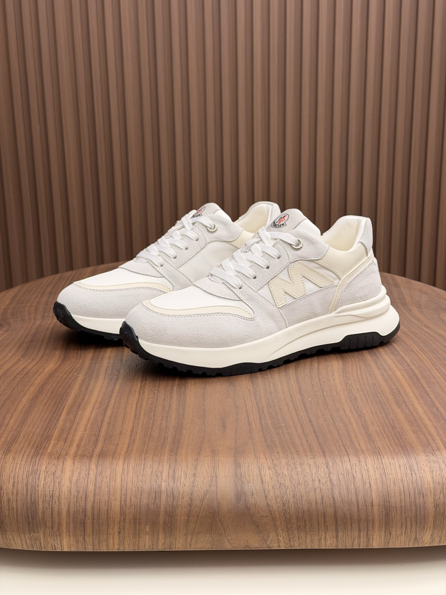 몽클레어 몽클레르(Moncler) 테크니컬 누벅 & 메쉬 믹스 스니커즈 신발