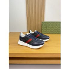 구찌(Gucci) 나파 레더 & 시그니처 웹(Web) 스니커즈 신발