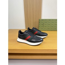 구찌(Gucci) 나파 레더 & 시그니처 웹(Web) 스니커즈 신발