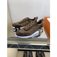 에르메스(Hermes) 클래식 테크니컬 나일론 & 스웨이드 스니커즈 신발