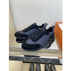 에르메스(Hermes) 클래식 테크니컬 나일론 & 스웨이드 스니커즈 신발