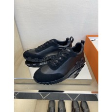 에르메스(Hermes) 클래식 테크니컬 나일론 & 스웨이드 스니커즈 신발