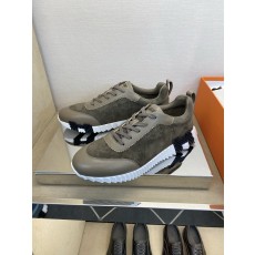 에르메스(Hermes) 클래식 테크니컬 나일론 & 스웨이드 스니커즈 신발