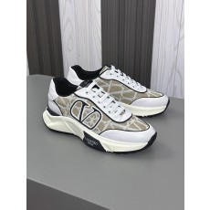 발렌티노(Valentino) 나파 레더 & 테크니컬 메쉬 스니커즈 신발