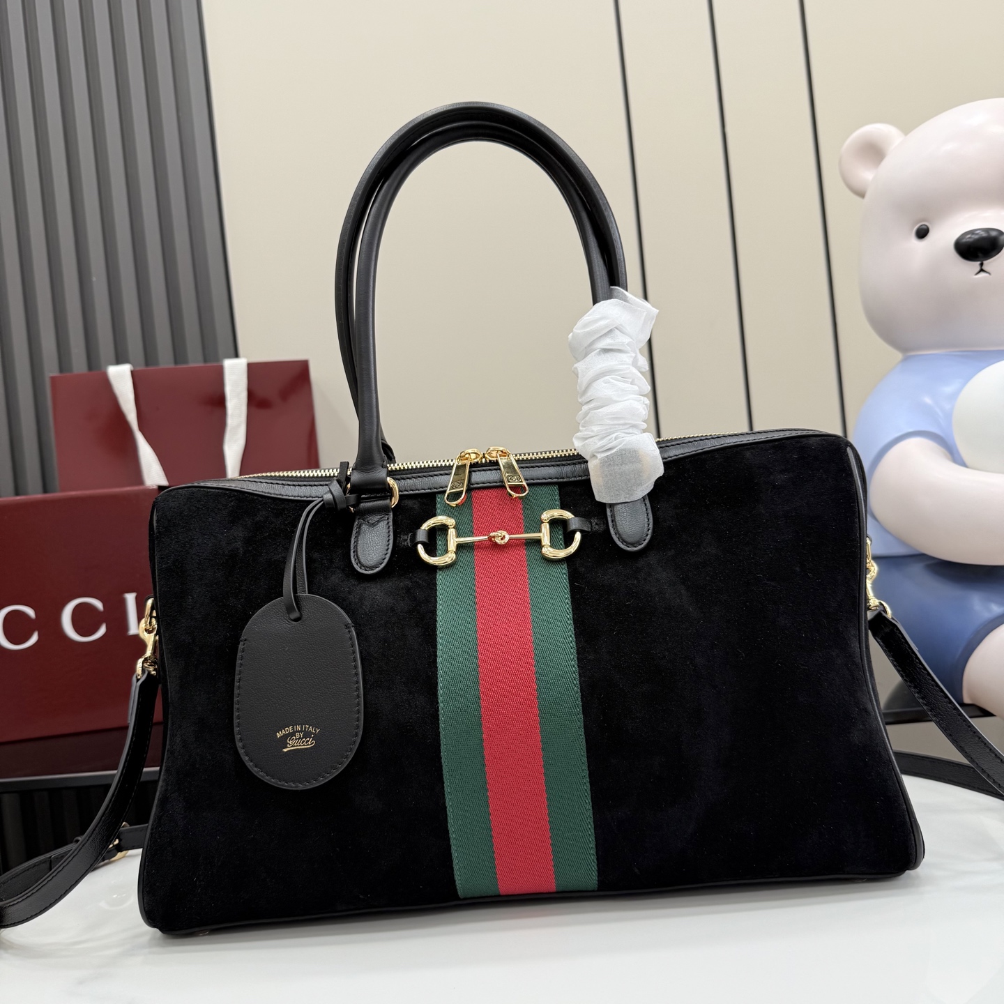 구찌(Gucci) 보르세토(Borsetto) 스웨이드 숄더백 가방