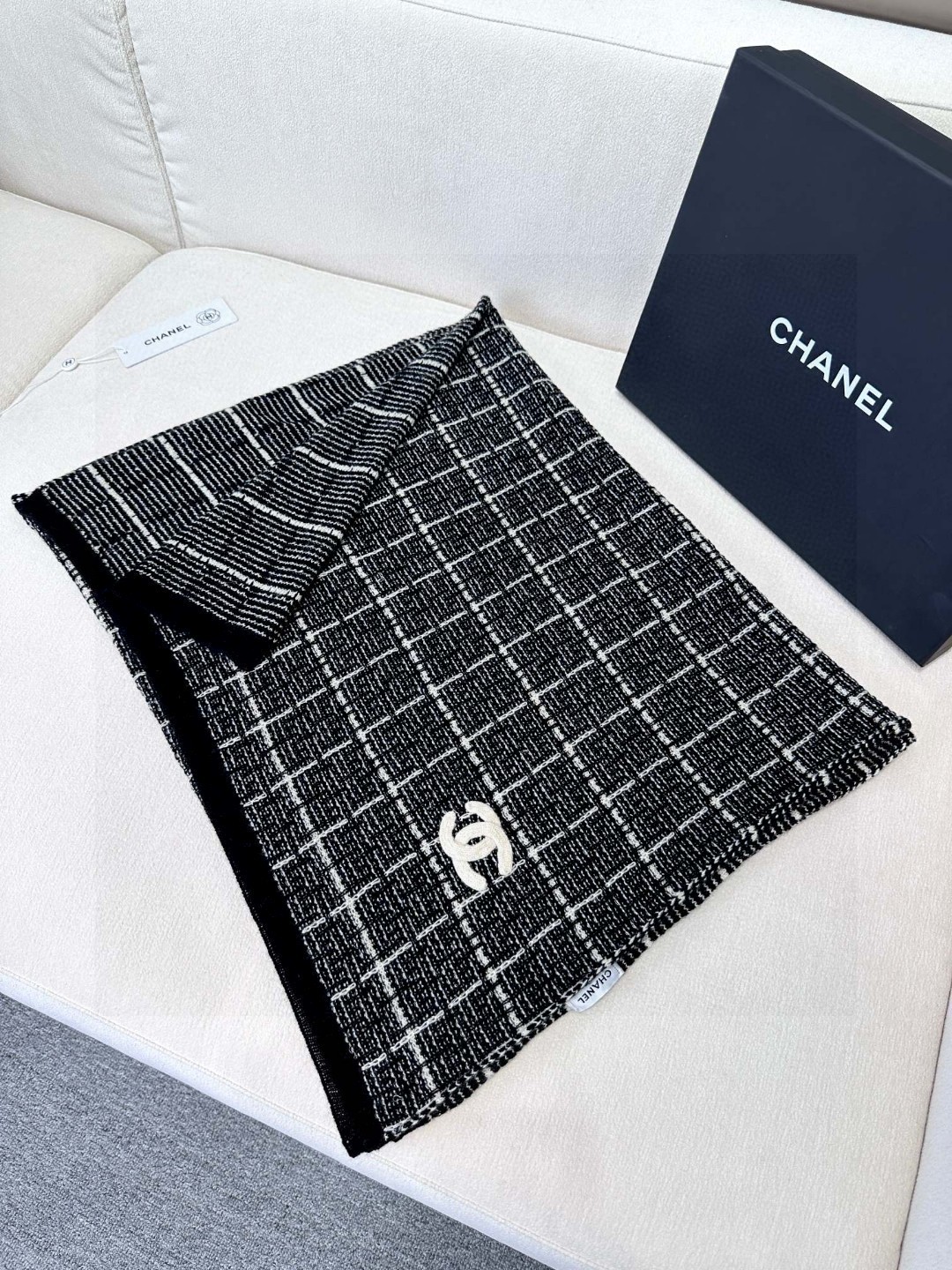 샤넬(CHANEL) 캐시미어 숄 목도리 스카프