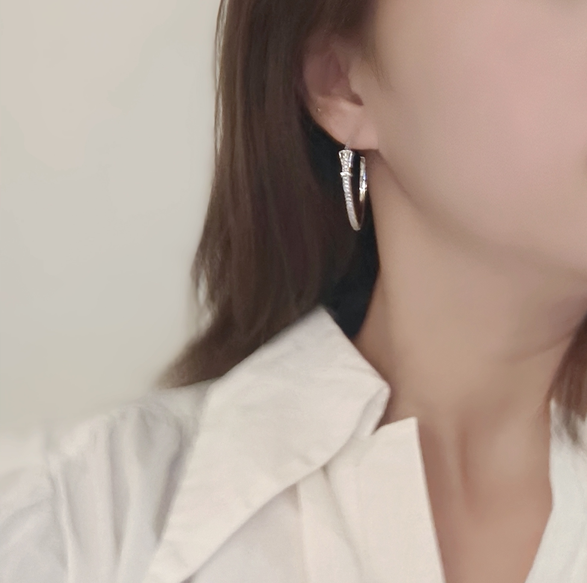 에르메스(HERMES) 벨트 버클 귀걸이 악세사리