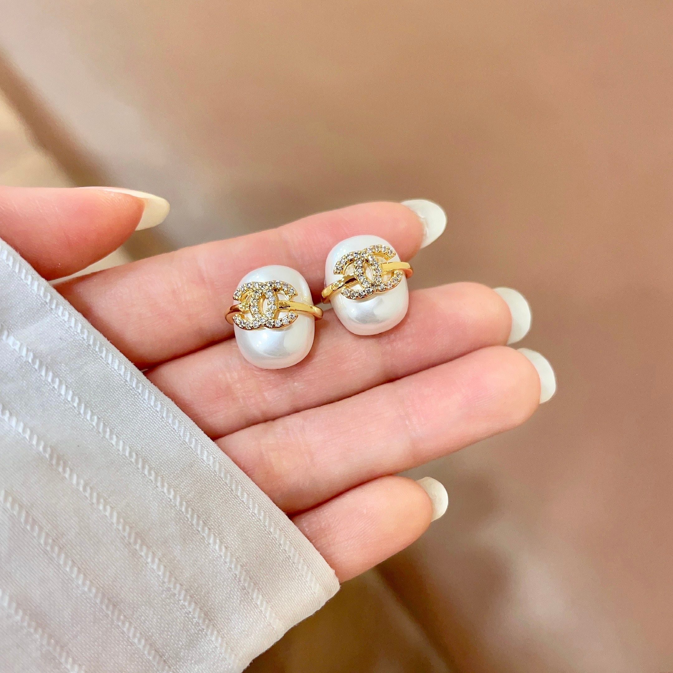 샤넬(CHANEL) 진주 이어링 귀걸이 악세사리