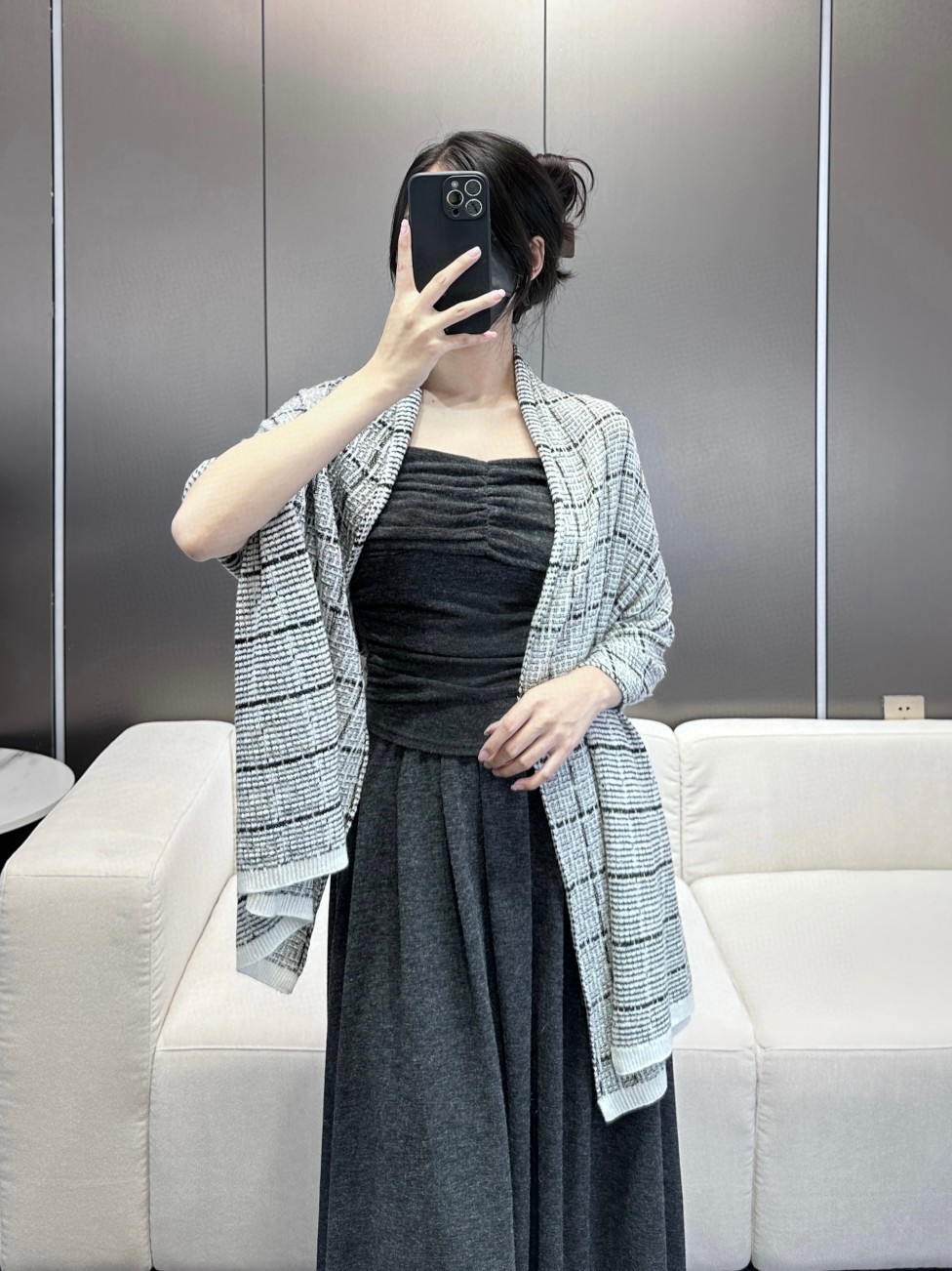 샤넬(CHANEL) 캐시미어 숄 목도리 스카프