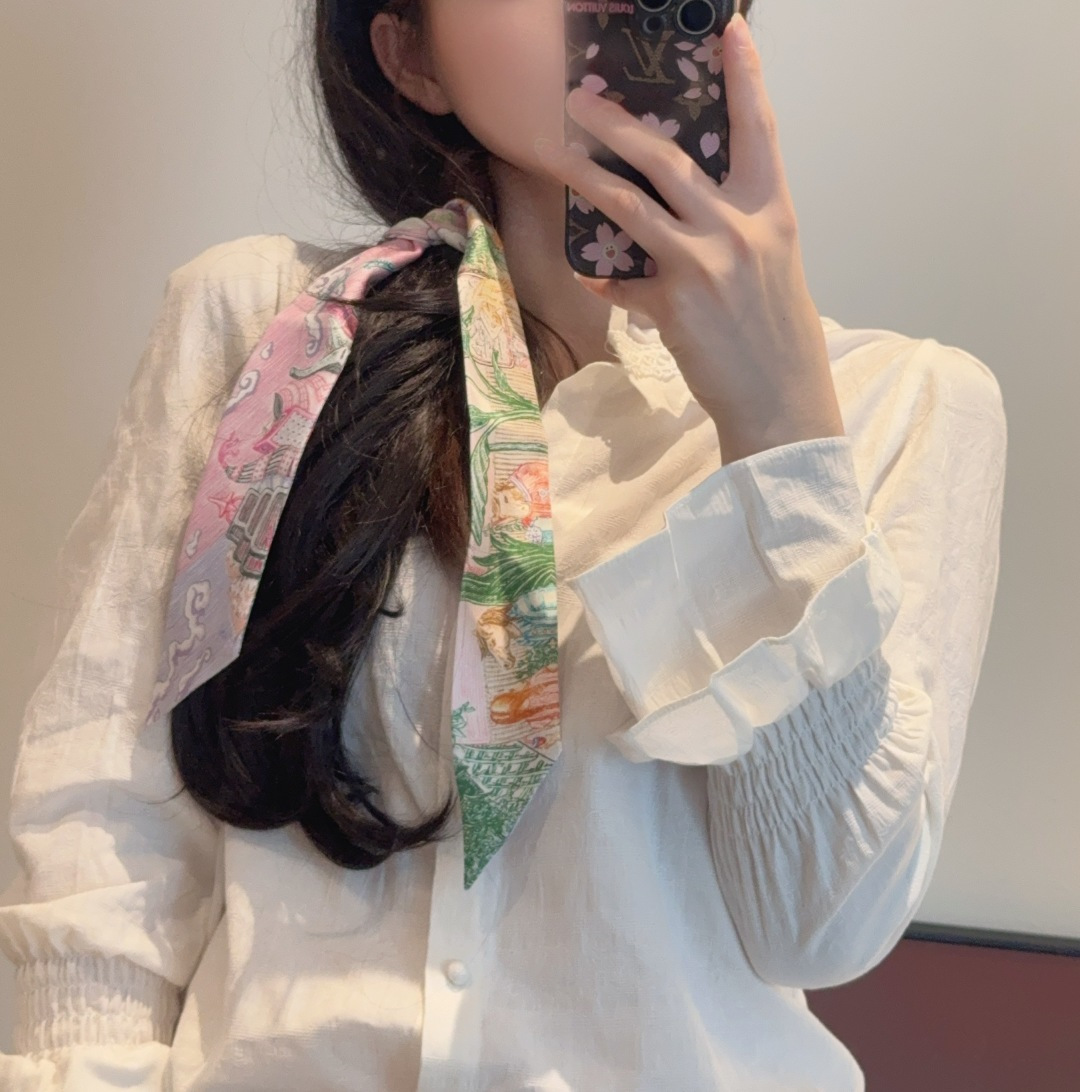 에르메스(HERMES) 트윌리 실크 스카프 목도리 스카프