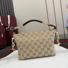 구찌(Gucci) 브레라(Brera) 블랙 그레인 레더 핸드백 가방 미디엄