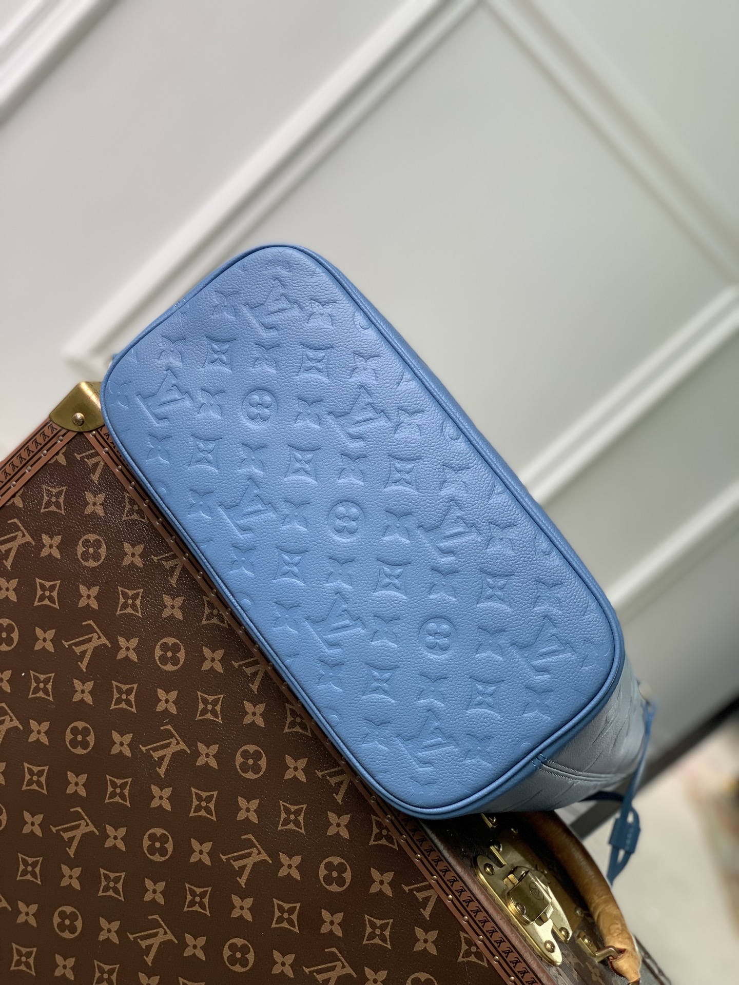루이비통(Louis Vuitton) LV 네버풀 MM(Neverfull MM) - 모노그램 앙프렝뜨 블루 가방