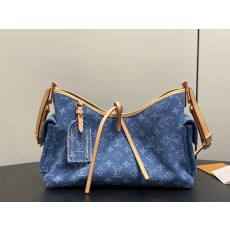 루이비통(Louis Vuitton) LV 캐리올 카고(Carryall Cargo) PM 가방 - 데님 블루