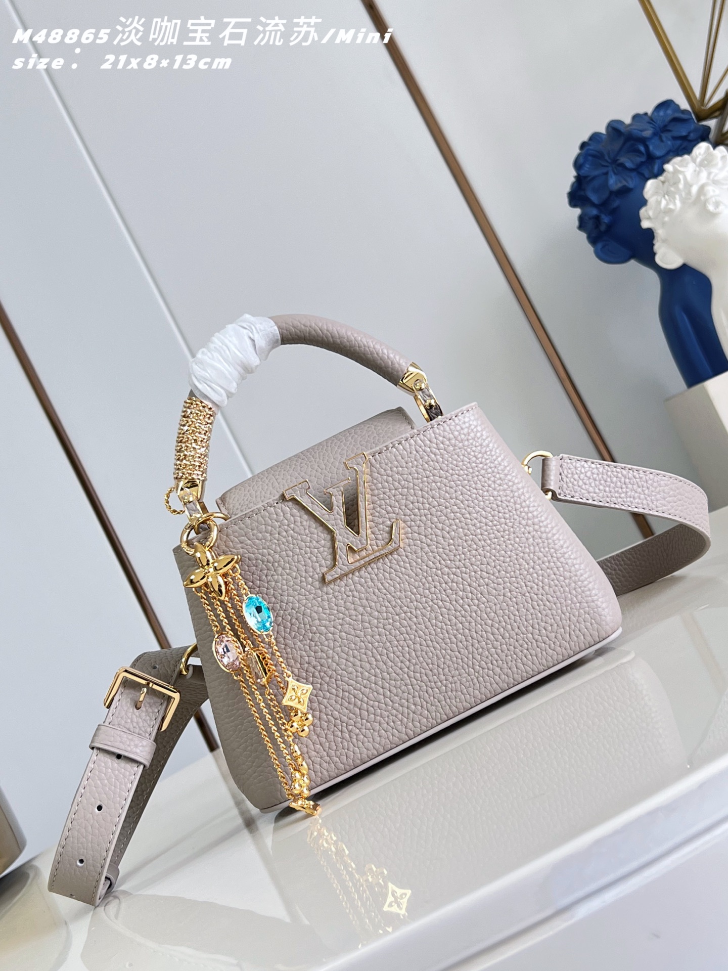 루이비통(Louis Vuitton) LV 카퓌신(Capucines) 토트백 숄더백 가방 미니
