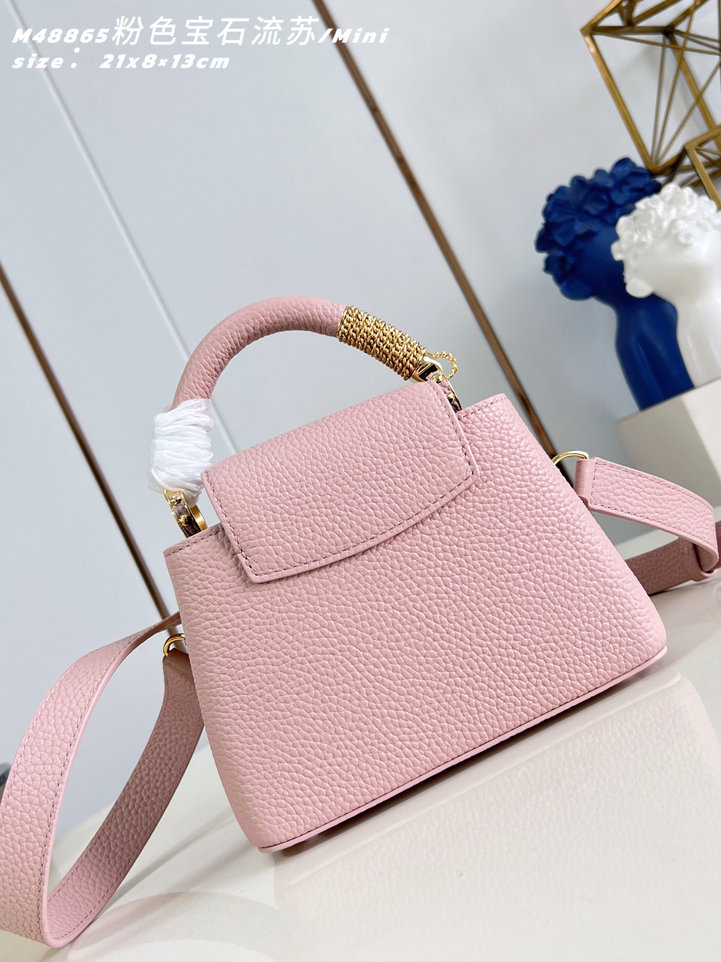 루이비통(Louis Vuitton) LV 카퓌신(Capucines) 숄더백 토트백 가방 미니 - 핑크