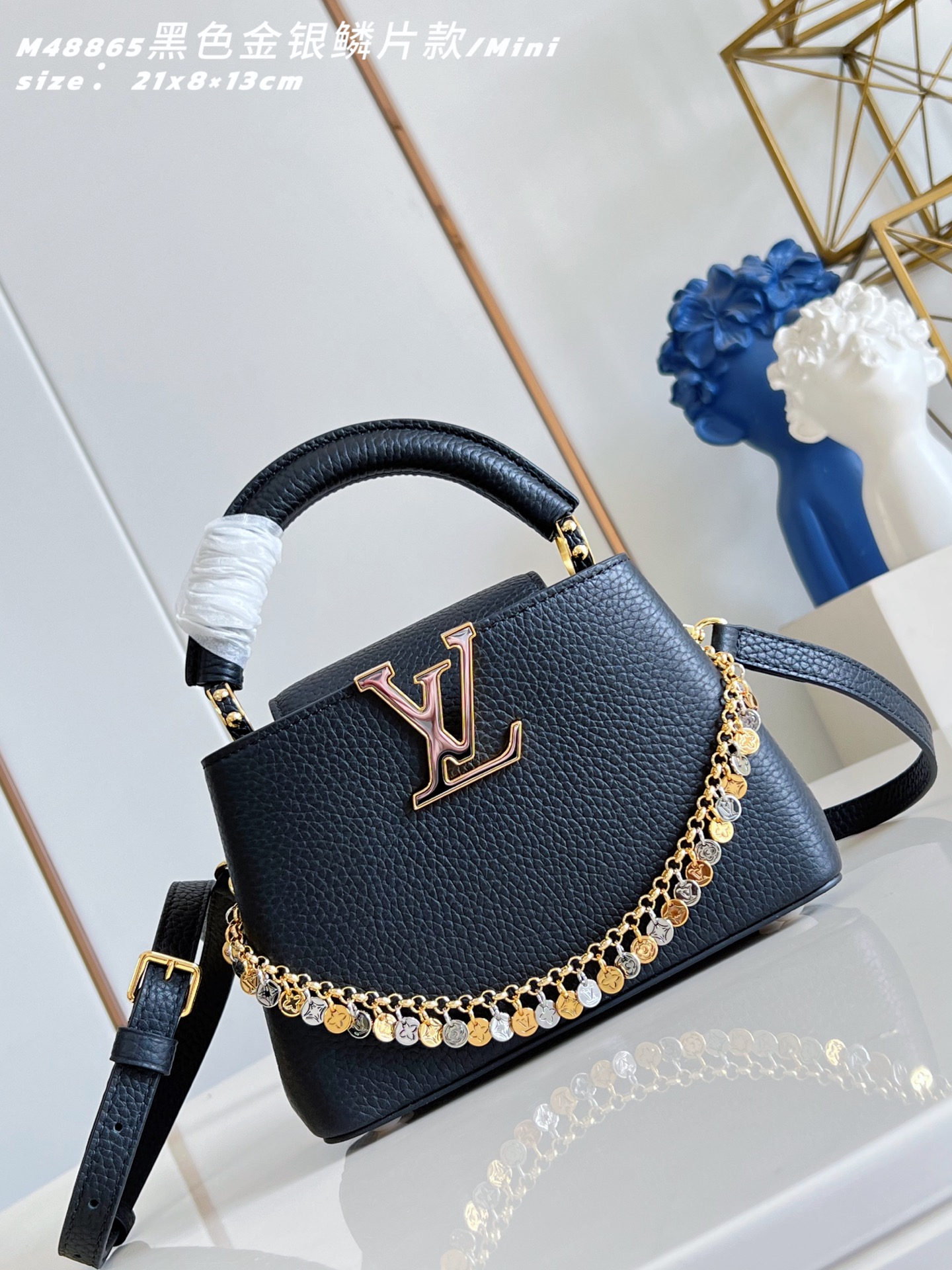 루이비통(Louis Vuitton) LV Capucines 카퓌신 토트백 숄더백 가방 미니