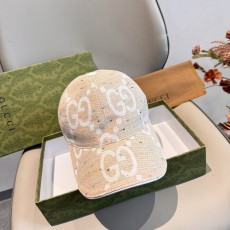 구찌(GUCCI) 더블 GG 로고 볼캡 모자