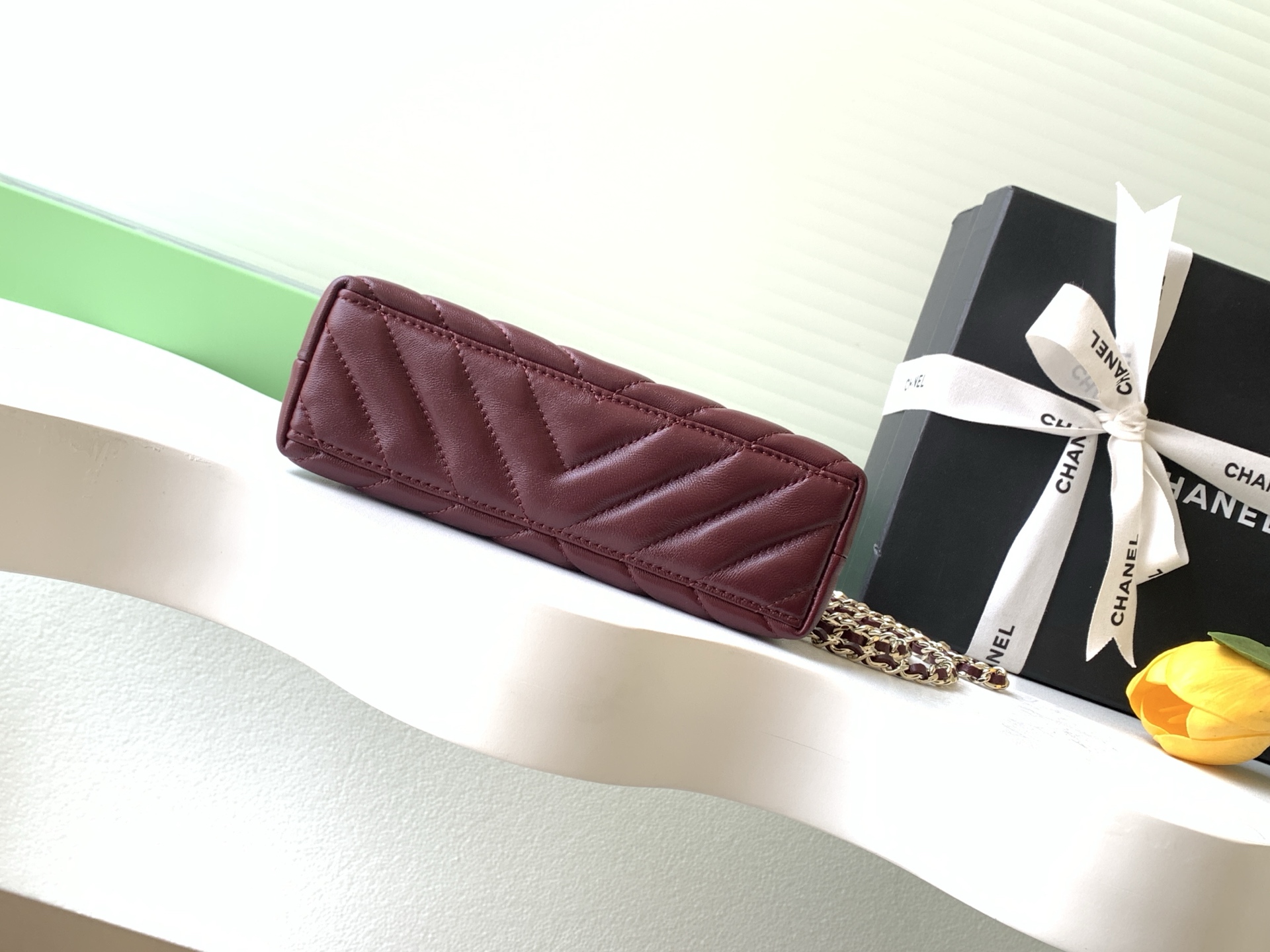 샤넬(Chanel) Kelly 켈리 핸드백 가방 - 램스킨 & 빈티지 골드