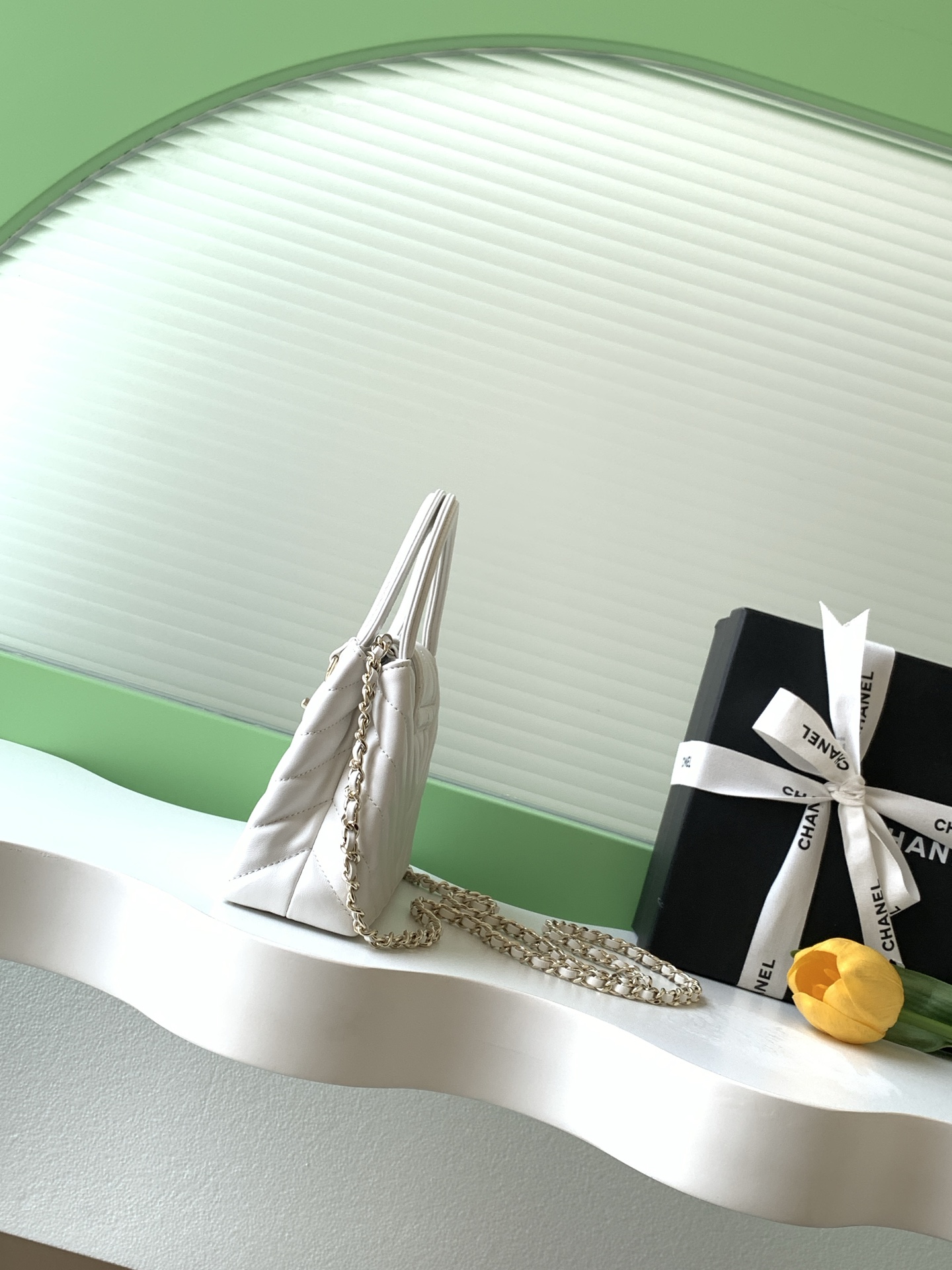 샤넬(Chanel) Kelly 켈리 핸드백 가방 - 램스킨 & 빈티지 골드