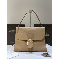 델보(Delvaux) 템포(Tempo) 숄더백 가방 라지 - 캐러맬