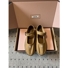 미우미우(MIU MIU) 캔버스 메리제인 슈즈 신발