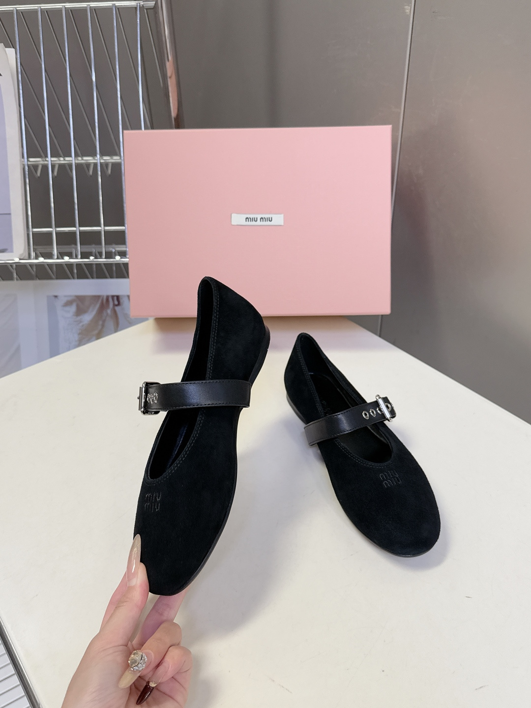 미우미우(MIU MIU) 레트로 메리제인 슈즈 신발