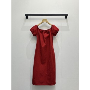 미우미우(MIU MIU) 오프숄더 레이스 A라인 원피스 의류