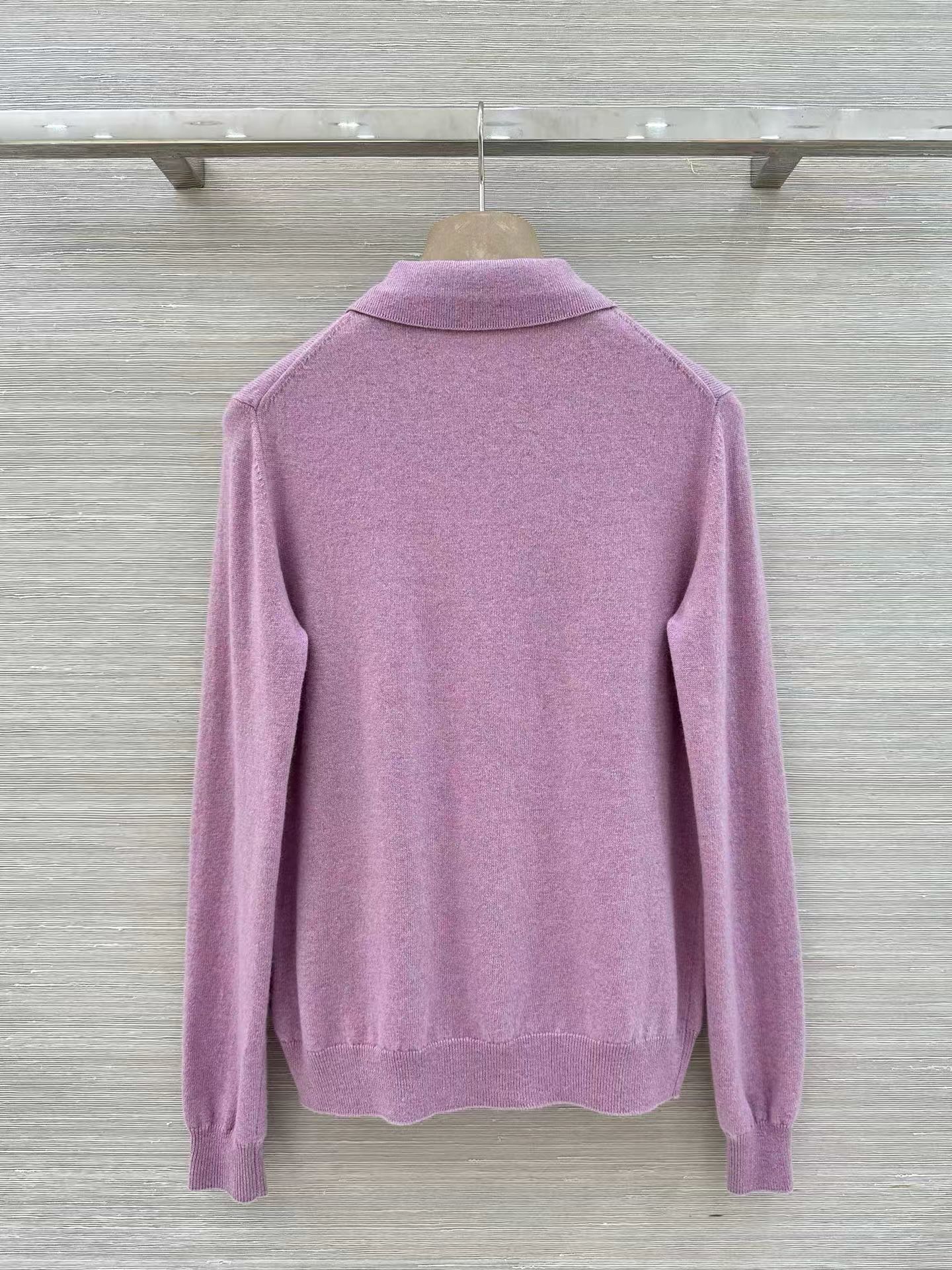 Loro Piana LP 로로 피아나 캐시미어 골드 버튼 폴로 긴팔 니트 의류