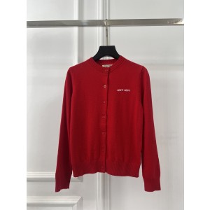 미우미우(MIU MIU) 라운드넥 울 니트 가디건 의류