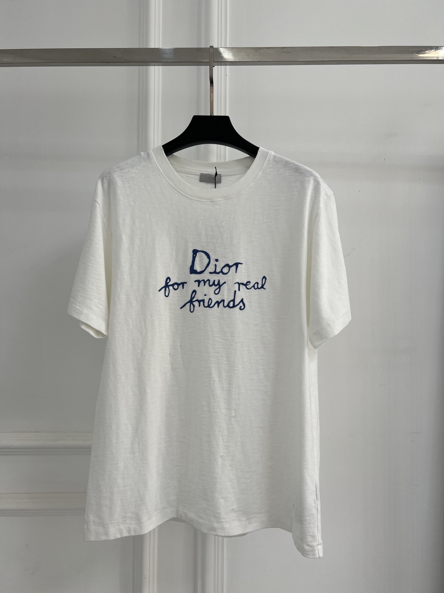 디올(DIOR) 체인 자수 로고 코튼 티셔츠 의류