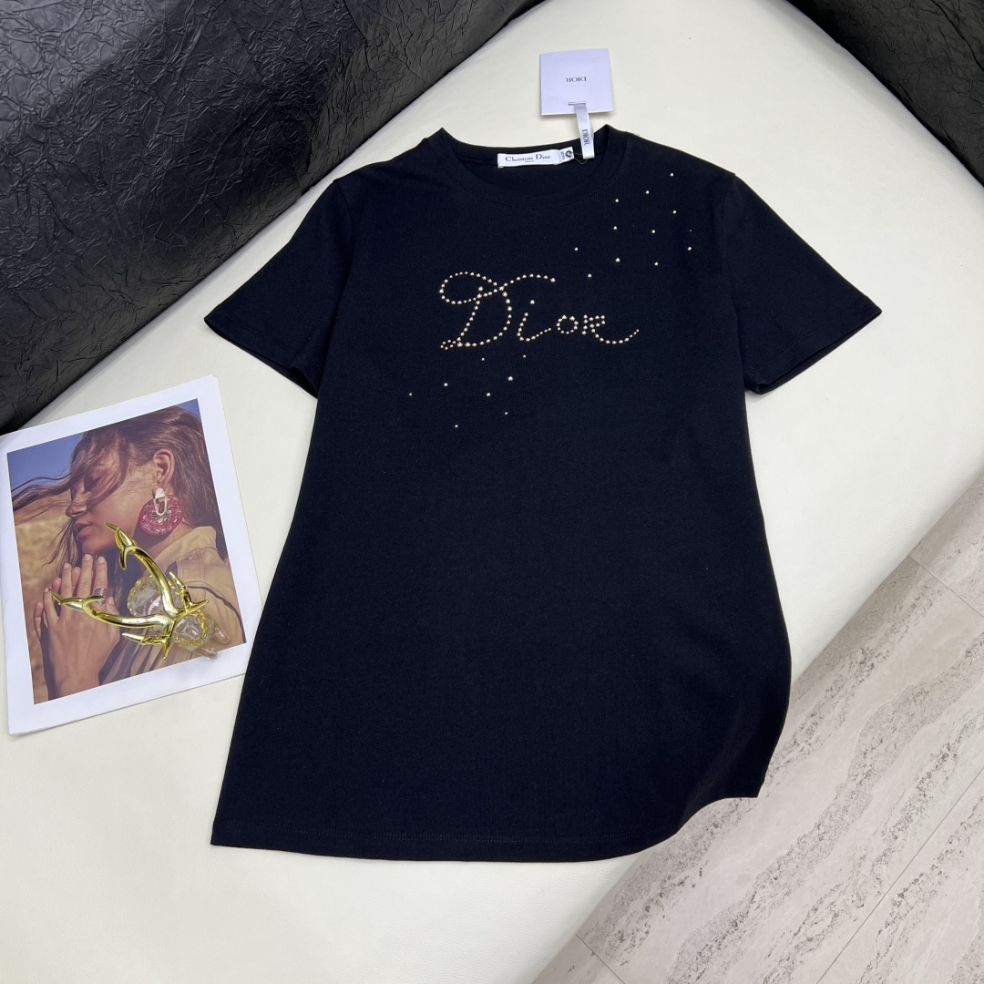 Dior CD 디올 베이직 고퀄리티 라운드 반팔 티셔츠 의류