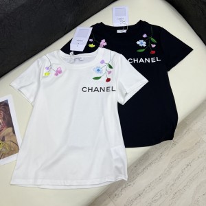 Chanel 샤넬 베이직 라운드 로고 반팔 티셔츠 의류