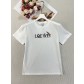 Loewe 로에베 레터링 자수 반팔 티셔츠 의류