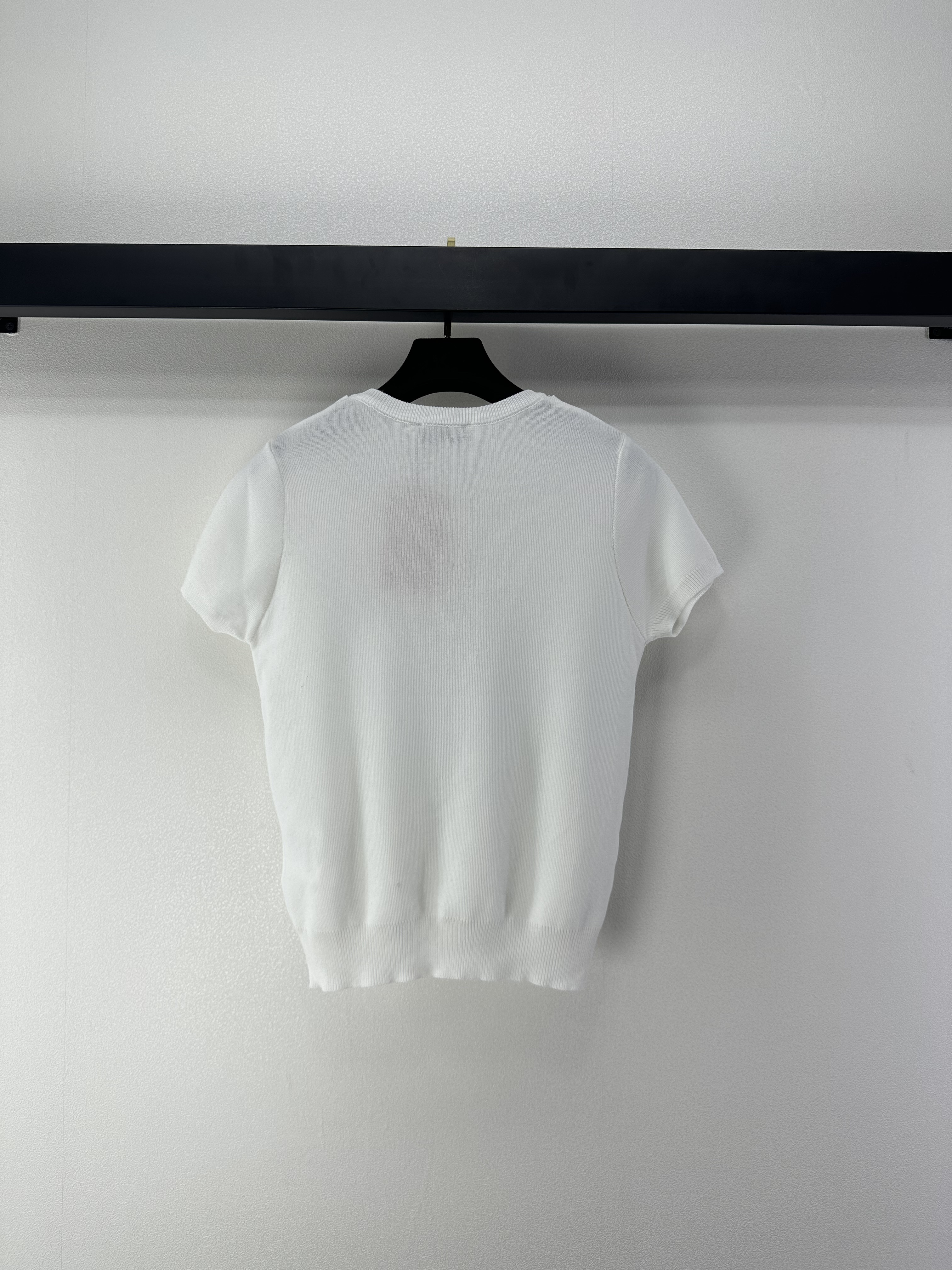 miumiu 미우미우 스트라이프 숄 니트 반팔 의류