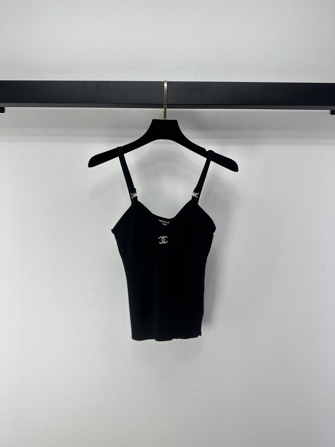 Chanel 샤넬 도트 텍스처 니트 슬리브리스 나시 의류