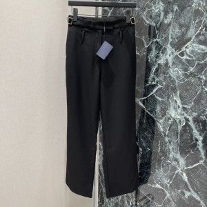 Prada 프라다 하이웨이스트 드레이프 슬랙스 팬츠 바지 의류