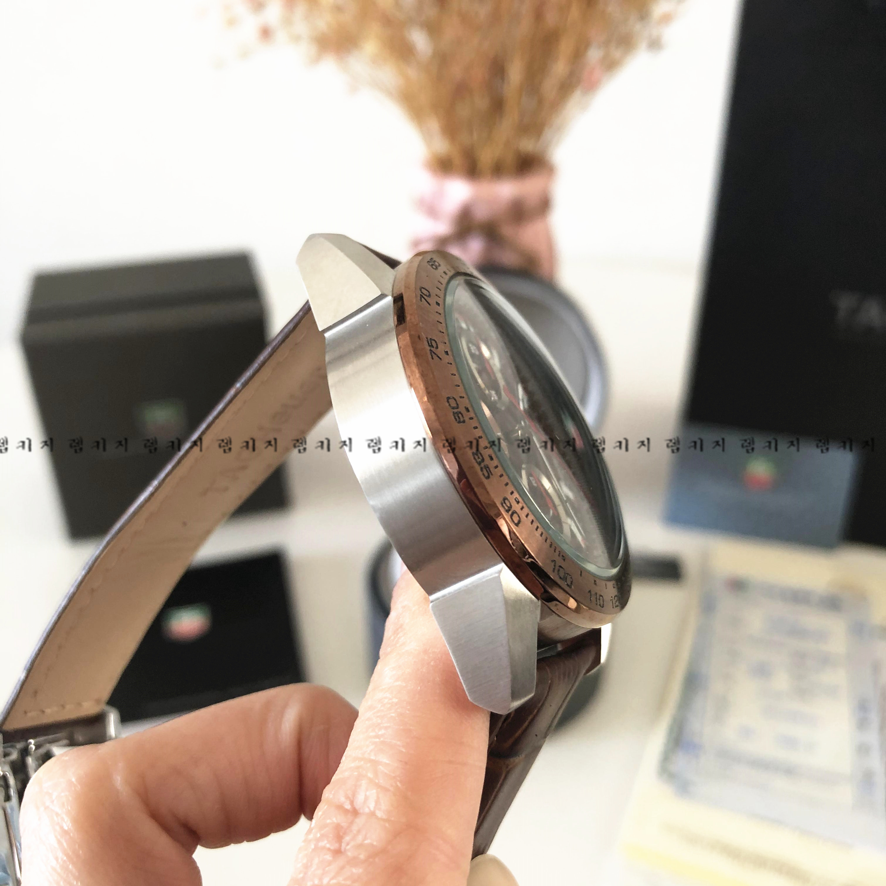 태그호이어 까레라 칼리버 호이어 01 가죽시계