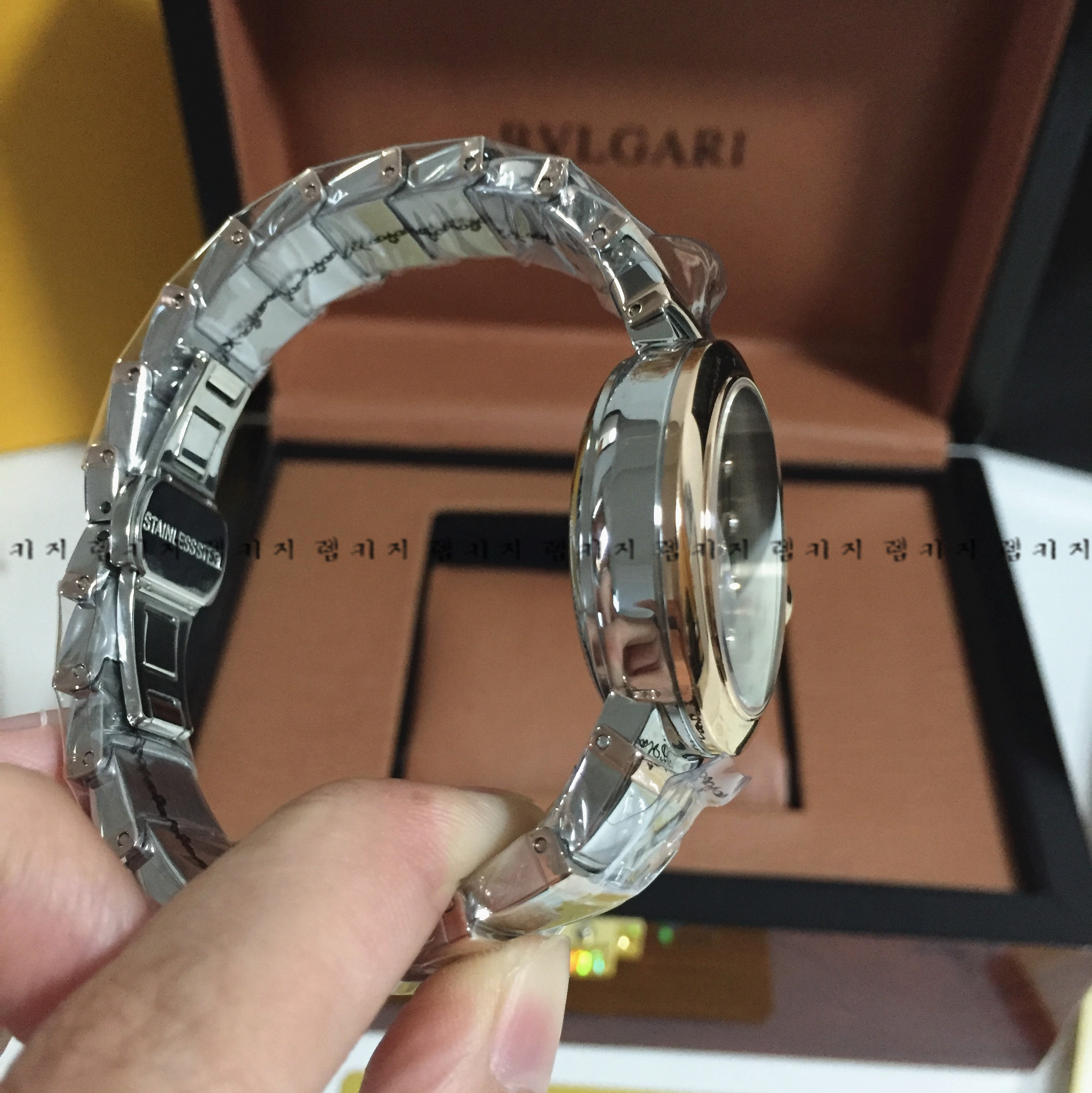 불가리 뚜루비옹 여성 메탈시계