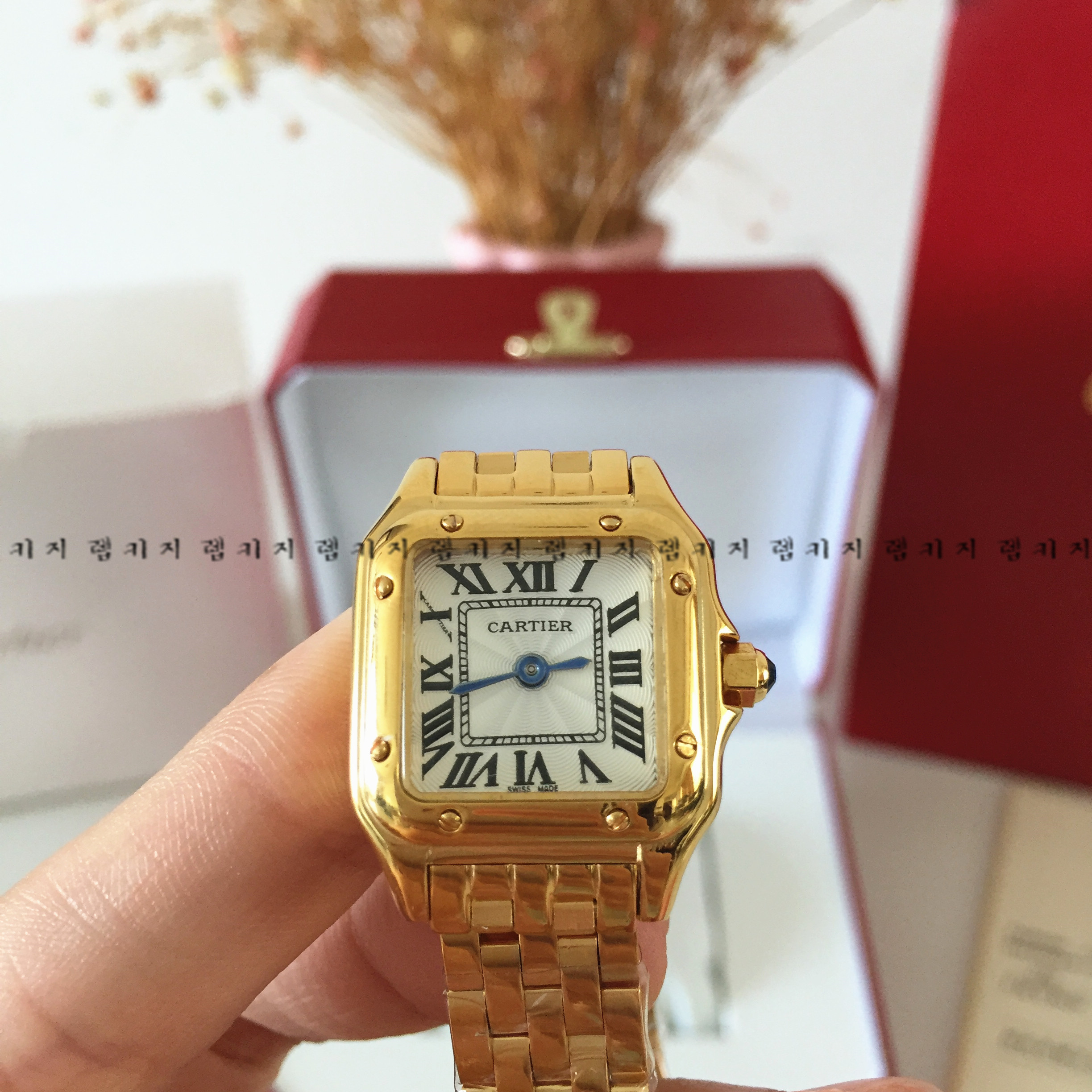 까르띠에 팬더 드 금통 메탈시계