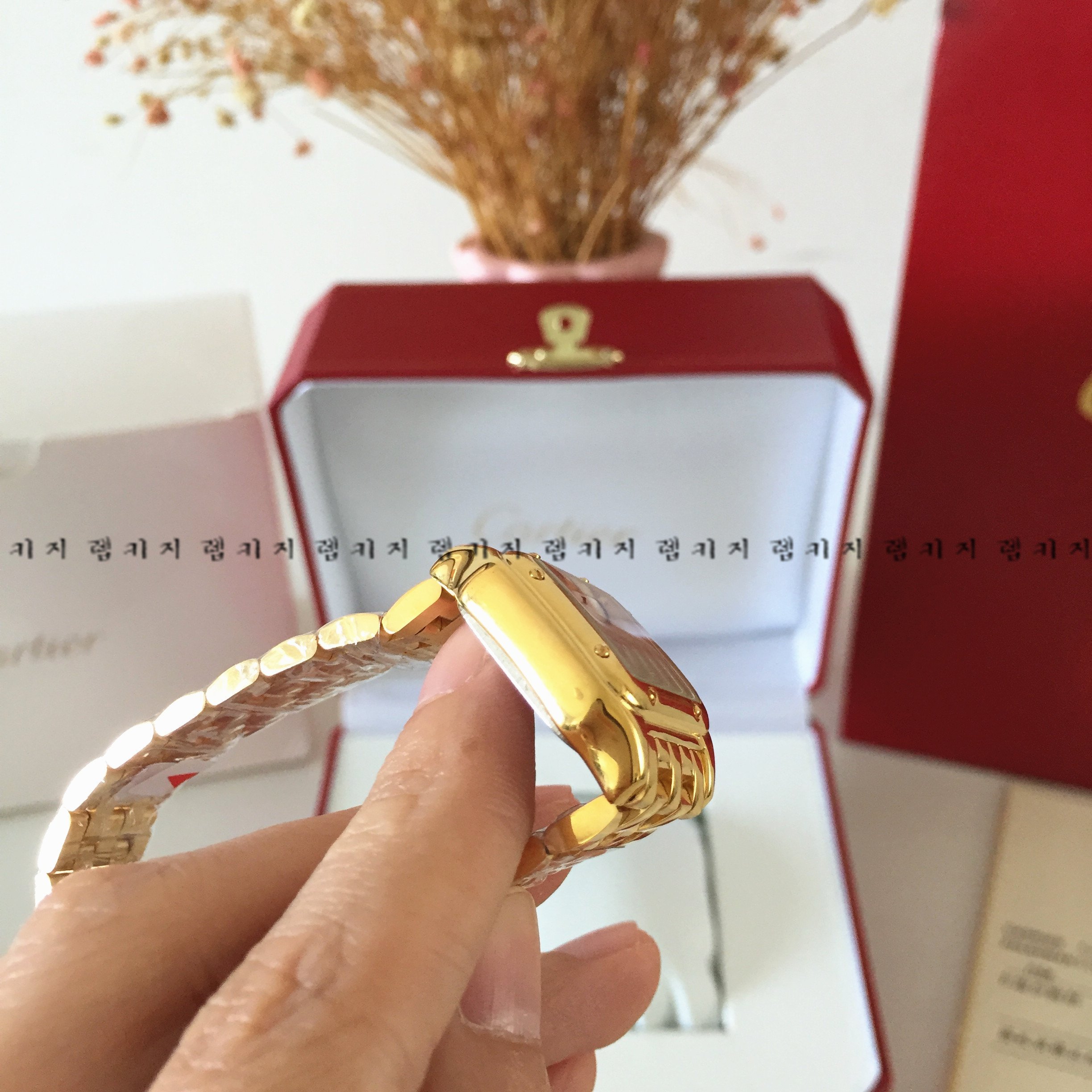 까르띠에 팬더 드 금통 메탈시계