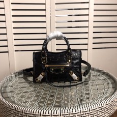 발렌시아가 네오 클래식 미니 블랙 탑핸들 백