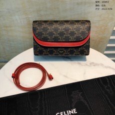 셀린느 트리오페 카바스 램스킨 월랫 스트랩 숄더백