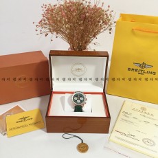 브라이틀링 네비타이머 금장 로즈골드 가죽시계