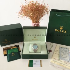 로렉스 데이데이트 플래티넘 은장 메탈시계