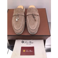 로로피아나 썸머워크 참 그레이 스웨이드 블로퍼